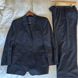 Men's Calvin Klein Navy Pinstripe Business Suit